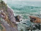 Bluffs, Rocks, Sea