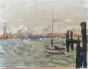 Sail boat in Harbor