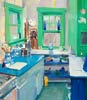 green kitchen