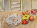 Plate and Heirloom Tomatotoes